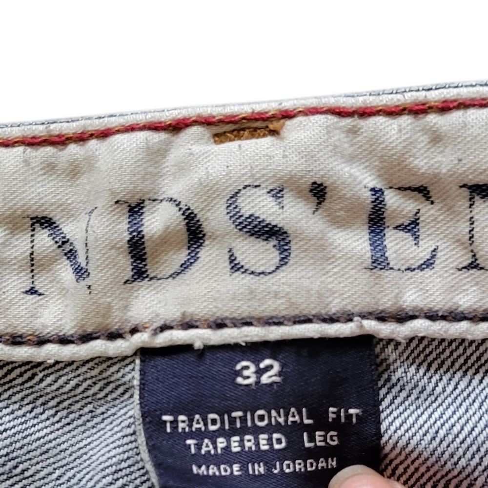 Lands End Bundle Of 3 Light Blue Men’s Straight-Leg Jeans - Picture 11 of 16